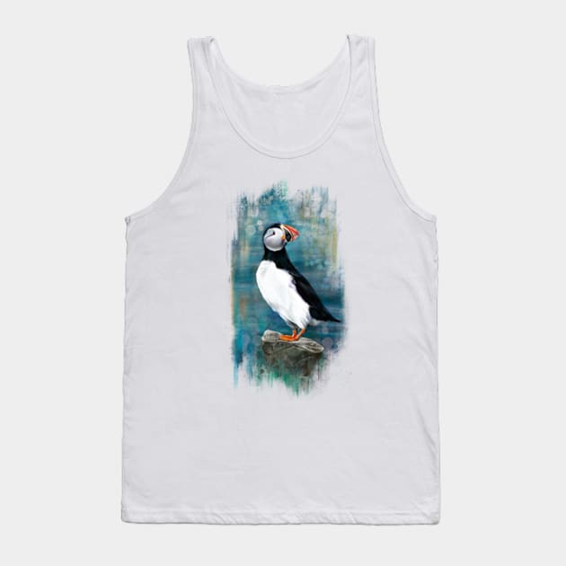 Summer Puffin Tank Top by MoanaMatron